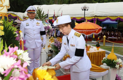 เข้าร่วมพิธีวางพวงมาลัยเนื่องในวันคล้ายวันสถาปนาค่ายรามคำแหง พารามิเตอร์รูปภาพ 1