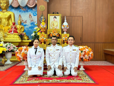 ร่วมพิธีเจริญพระพุทธมนต์ และทำบุญตักบาตรถวายพระกุศล ... พารามิเตอร์รูปภาพ 1