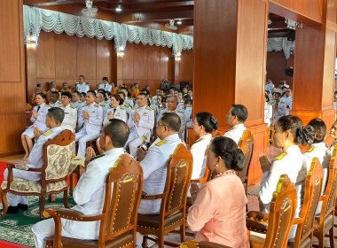 ร่วมพิธีเจริญพระพุทธมนต์ และทำบุญตักบาตรถวายพระกุศล ... พารามิเตอร์รูปภาพ 6