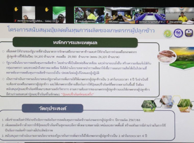 ร่วมประชุมชี้แจงโครงการสนับสนุนปุ๋ยลดต้นทุนการผลิตของเกษตรกรผู้ปลูกข้าว ภายใต้มาตรการช่วยเหลือเกษตรกรผู้ปลูกข้าวปีการผลิต 2567/68 ... พารามิเตอร์รูปภาพ 1